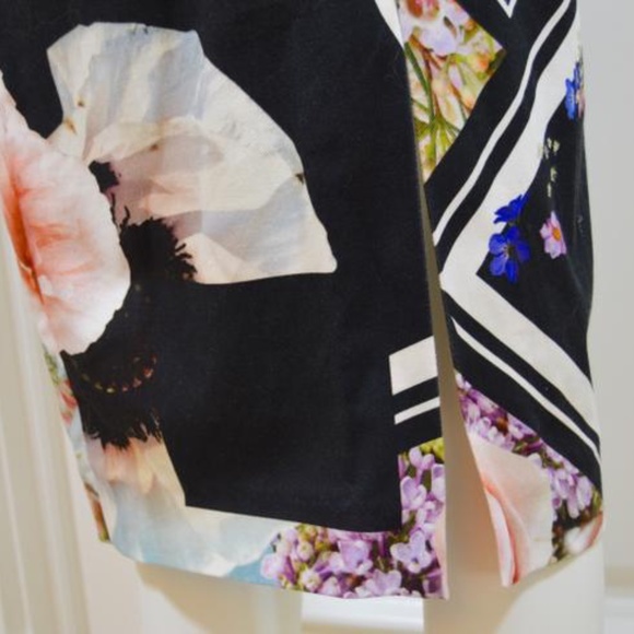 🆕🏷️ Preen by Thornton Bregazzi Black/Floral  Dress  Made in the UK 🇬🇧 - Picture 10 of 10